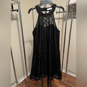 Black lace dress